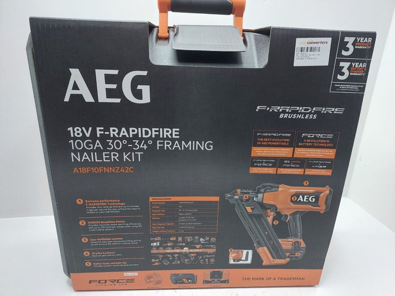 AEG FRAMIING NAIL GUN (A18F10FNNZ42C) Carousel 2