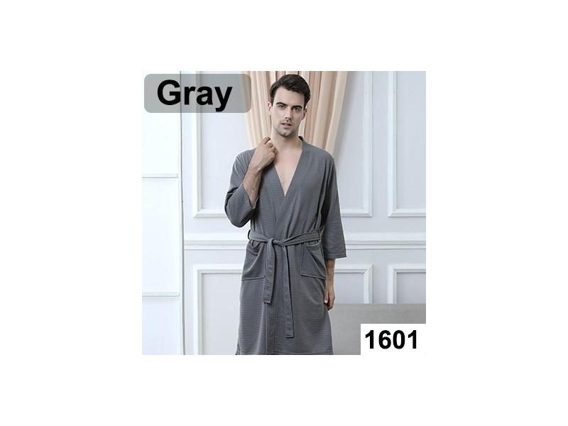 Men Women Summer Kimono Bath Robe Suck Water Mens Dressing Gown Male Solid Carousel 1