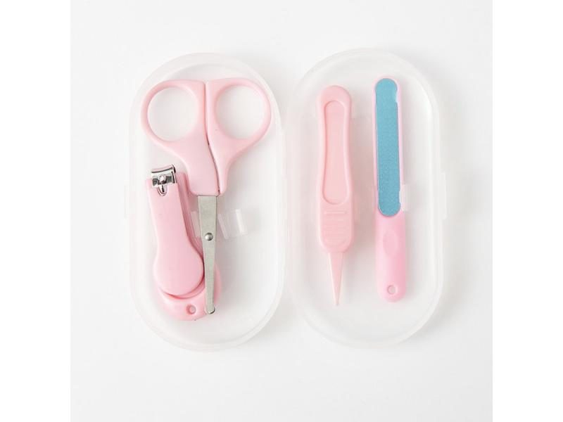4 Pcs Small Stainless Steel Baby Nail Clipper Set Baby Care Anti-clamping Nail Carousel 1