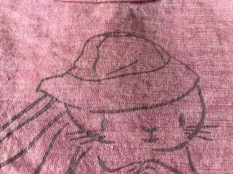 Pink merino top with cute bunny design . Teeny Weeny, size 0062863864570625111