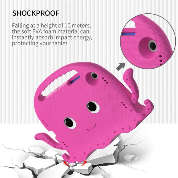 Shockproof Cute Octopus Cover for Samsung Galaxy Tab A8 10.5 Inch 2022-Rose Carousel 8