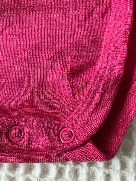 Pink merino bodysuit, by Teeny Weeny, size 0062863864564739112