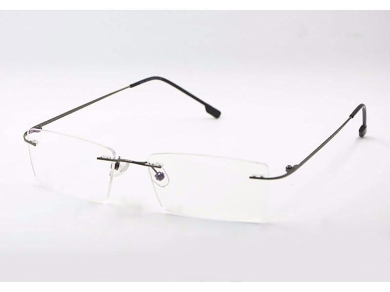 Reven Jate Titanium Memory Rimless Eyeglasses For Women Men With Customed Frame Carousel 1