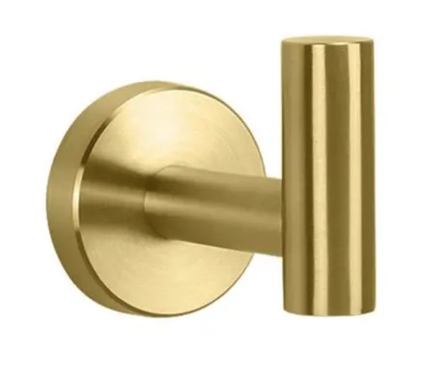 Robe Hook - Square Wall Hung Series 2100-01Matt Black / Gold / Chrome Carousel 1