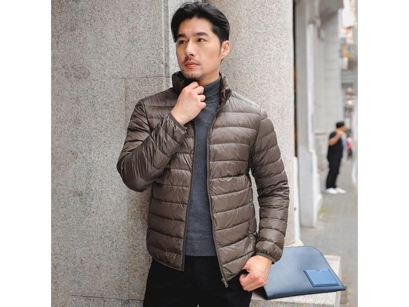 Men Coat 5xl Lightweight Jacket Men Casual Warm Jackets Solid Thin