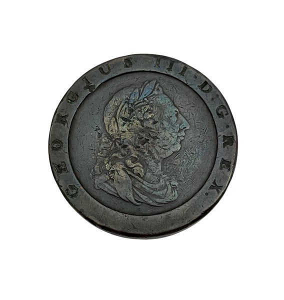 Great Britain 1797 TwoPence CARTWHEEL Two Penny Copper Coin Spink 3776 Fine Carousel 1