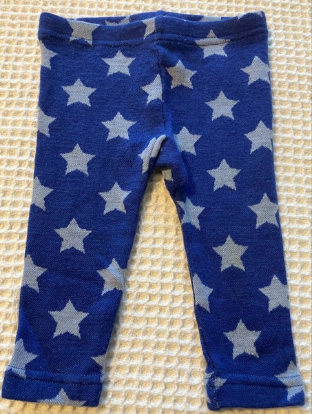 Boys blue star merino leggings by Teeny Weeny, size 0062863864553473117