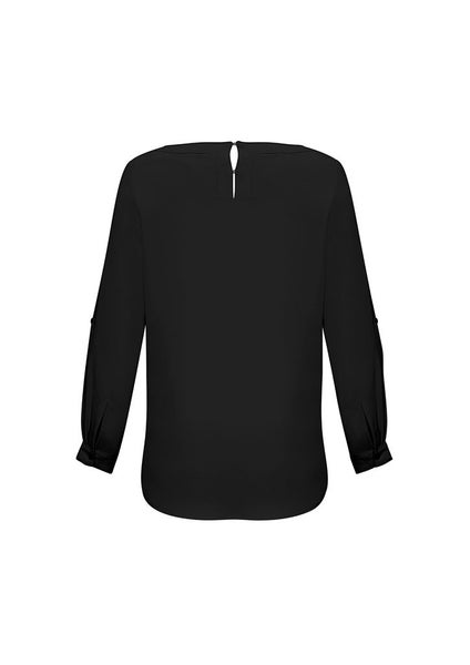 Ladies Madison Boatneck Blouse, Ladies Top, Shirt, Boatneck Blouse Carousel 2