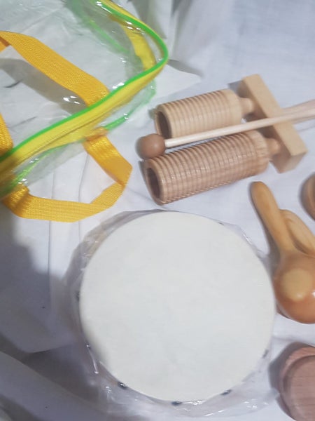 Percusion set. Great for kids or adults. Wide variety of instruments. Gd value. Carousel 2