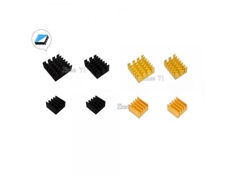 4pcs Aluminum Heatsink Radiator Cooler Kit For Raspberry Pi 4B Carousel 1