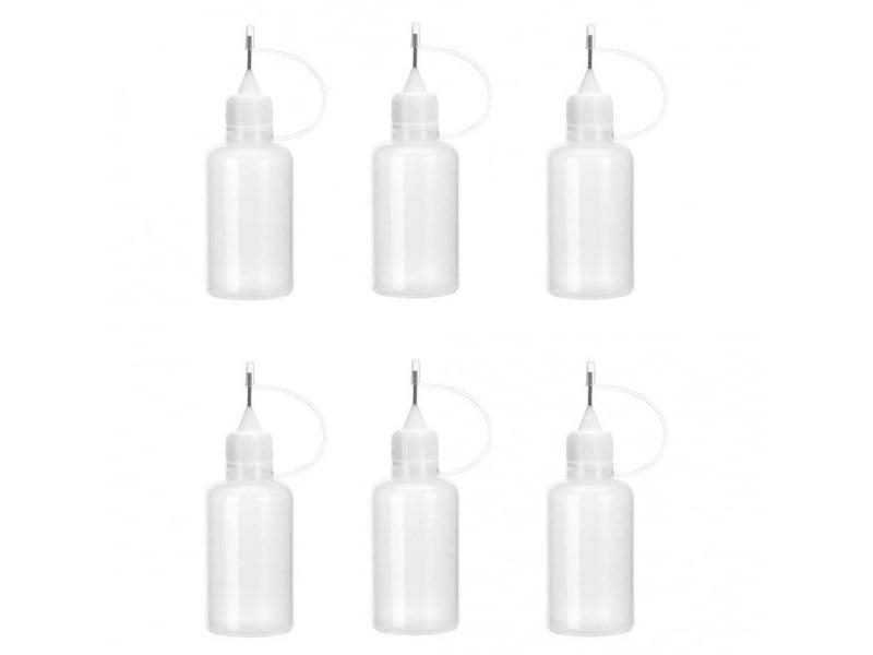 6Pcs 30ml Needle Tip Glue Bottle DIY Paper Art Quilling Tool Craft Parper Carousel 1