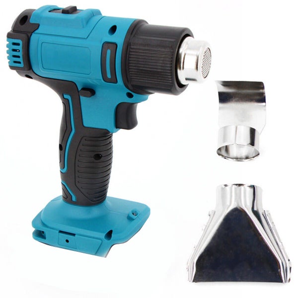 Cordless Heat Gun Hot Air Gun Temperature Nozzle Fits Makita 18V Battery Carousel 1