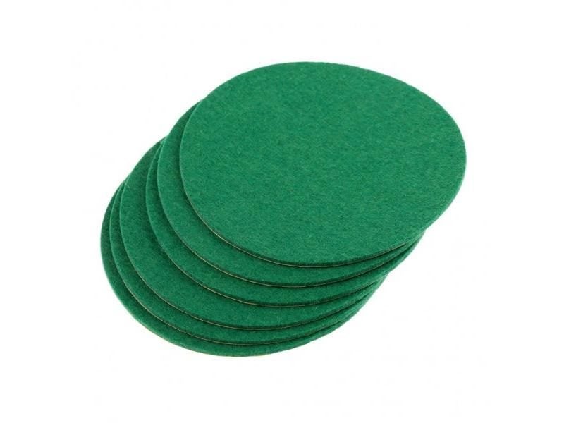 6Pcs/Set 94mm Air Hockey Table Felt Pusher Replacement Pads Carousel 1