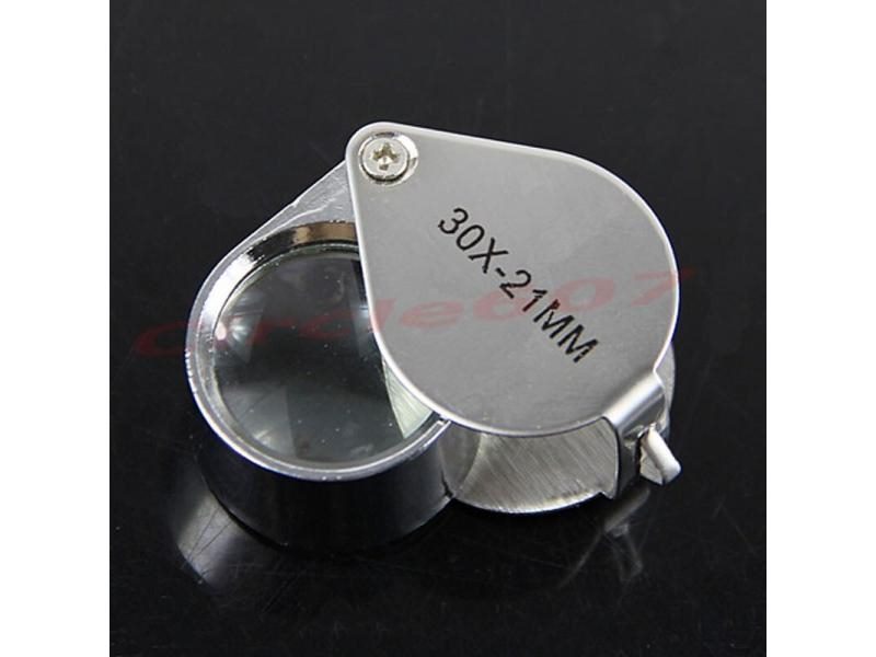 Jewelry Diamond Eye Loupe Magnifier Magnifying Glass Triplet Jewelers 30x21mm Carousel 1
