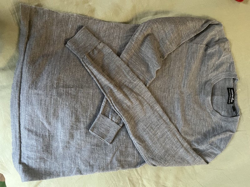 Grey Country Road woollen jumper Carousel 2