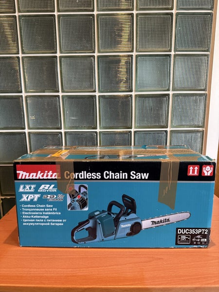 *$1 RESERVE* Makita DUC353PT2 18V (36V) Cordless Chainsaw - BRAND NEW Carousel 1
