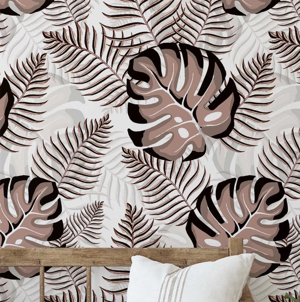 S4Sassy Peel & Stick Vinyl Paper, Jungle Pattern Wallpaper for Renter Space Carousel 1