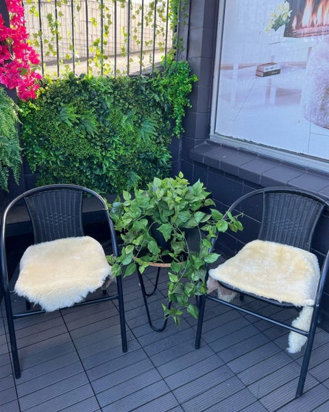 Short Wool Half Sheepskin Rug Carousel 2
