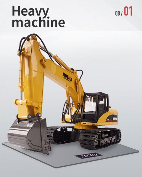 1/14 15Ch Rc Alloy Excavator Construction Engineering Vehicle Digger Toy Gift Carousel 2