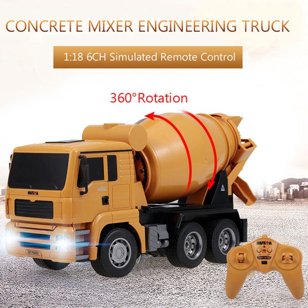 1/18 Rc Engineering Construction Concrete Cement Mixer Truck Remote Control T... Carousel 2