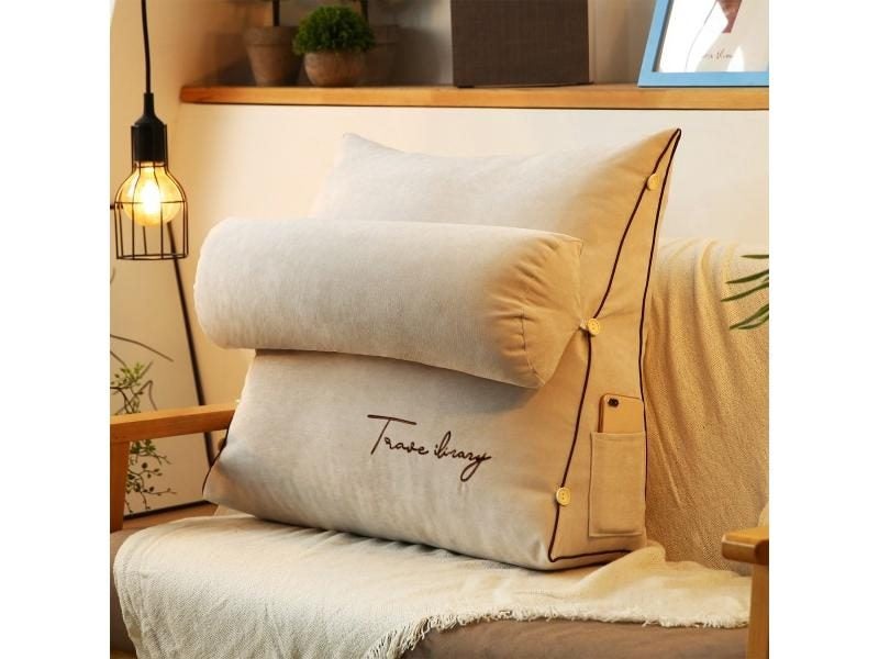 Triangle Reading Pillow Sofa Backrest Office Chair Back Cushion Carousel 1