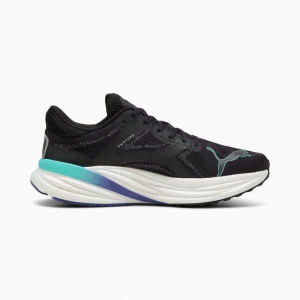 Puma Magnify Nitro 2 Black Silver Men Unisex Road Running Jogging Shoe 376909-18 Carousel 1