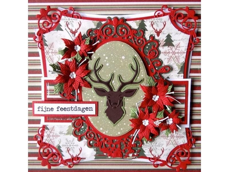 Piggy Craft Metal Cutting Dies Cut Die Mold Christmas Flower Leaves Scrapbook Carousel 1