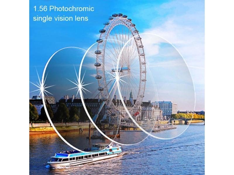 1.56 Photochromic Gray Or Brown Single Vision Lens SPH Range -6.00- 6.00 Max Carousel 1