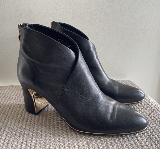 Django & Juliette black leather boots size 40629306978844191114