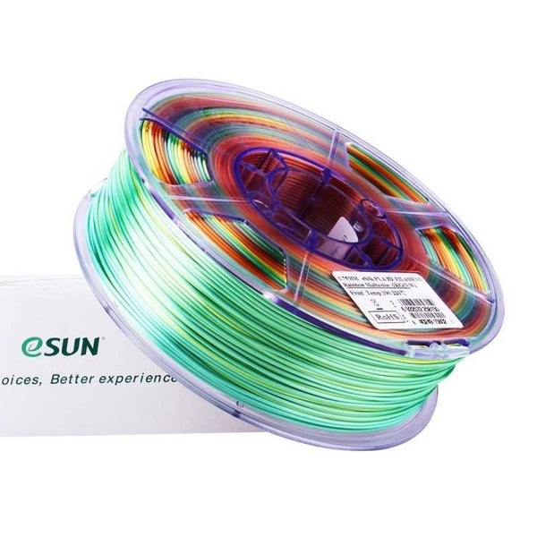 Esun Silk-PLA Rainbow 1.75mm Filament 1kg Carousel 1