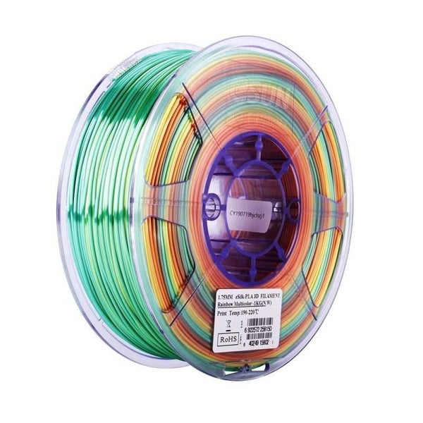 Esun Silk-PLA Rainbow 1.75mm Filament 1kg Carousel 5