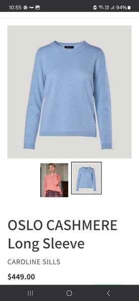 Caroline Sills Oslo Longsleeve Cashmere Jumper Winter 24 Carousel 2