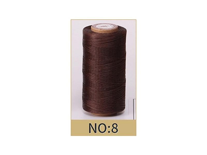 50M 150D 0.8Mm Flat Waxed Sewing Line Thickness Waxed Thread For Leather Waxed Carousel 1