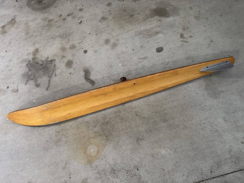 Vintage Retro Wooden Single Water Ski - Chic Skis Tunnel Slalom - $1 No Res!! Carousel 2