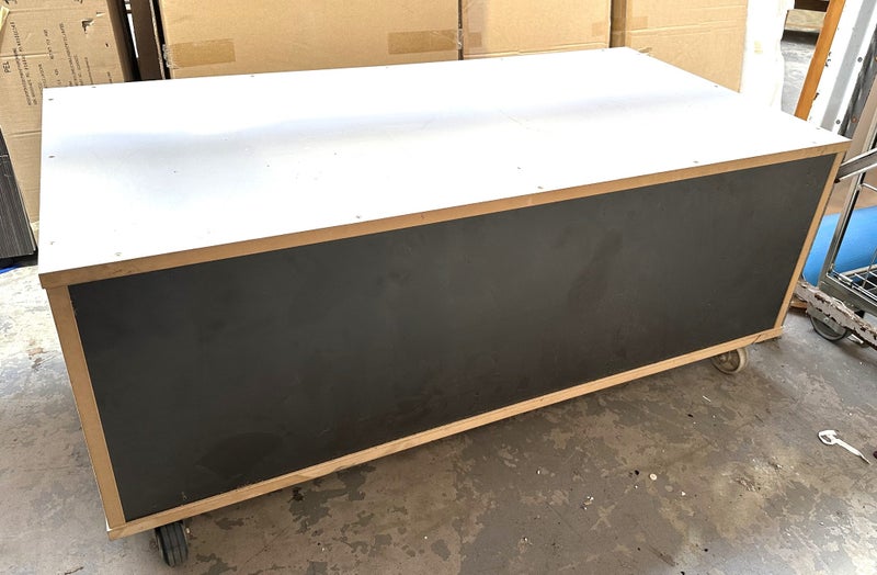 Mobile Wooden Work Bench On Wheels - $1 Reserve (Under Racking Back of Store) Carousel 1