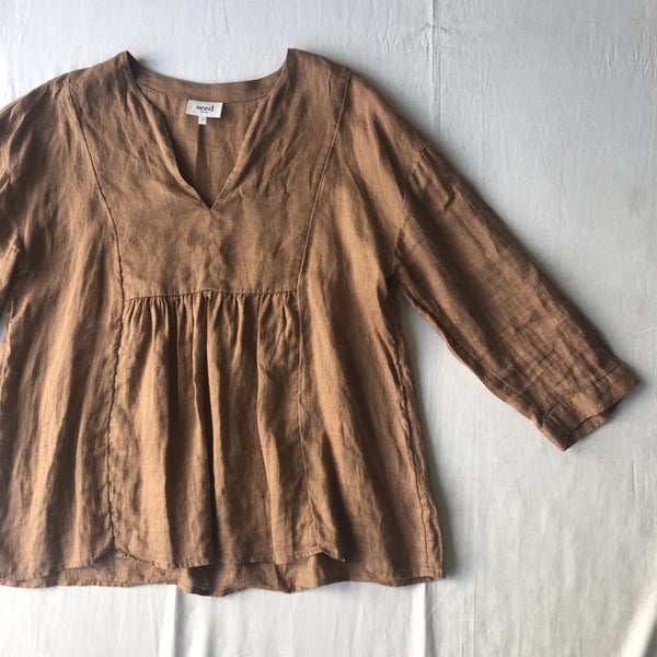 Brown SEED Heritage Linen Top 12 Carousel 2