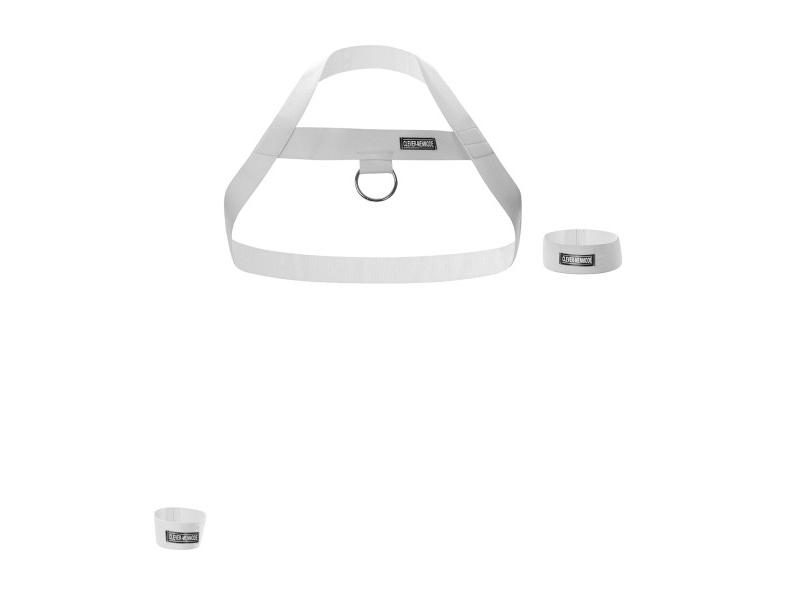 Elastic Band Harness Men's Sexy Shoulder Straps Chest Bondage Belt With Metal Carousel 1