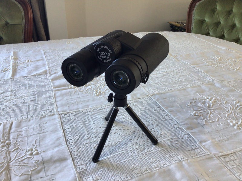New 12x42 Binoculars with Tripod & Phone Clip for Photography Carousel 2