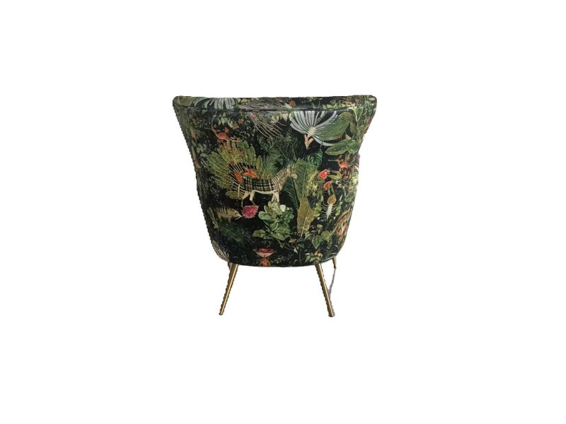 Green Patchwork Accent Chair 2393-2, 103C Carousel 5