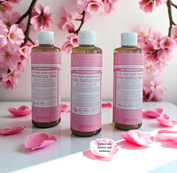 DR BRONNERS CHERRY BLOSSON LIQUID SOAP | Organic | Vegan | Body | Bath | 237ml Carousel 2