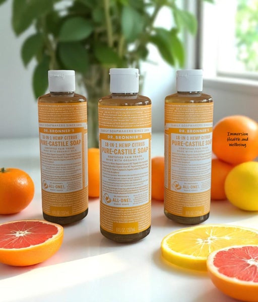 DR BRONNERS ORGANIC HEMP CITRUS PURE-CASTILE LIQUID SOAP 237ML NZ Carousel 2