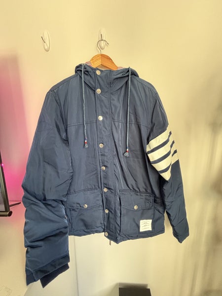 Thom Browne 4-Bar Hooded Puffer Jacket Carousel 1