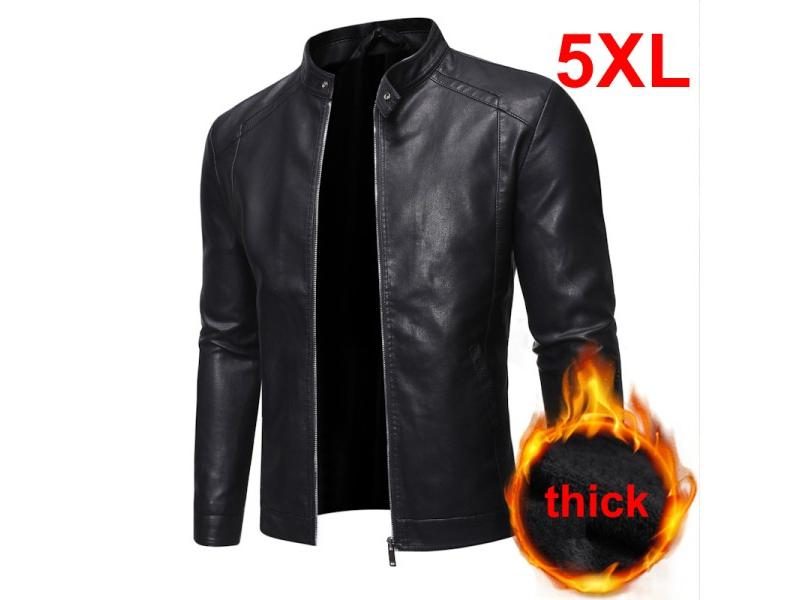 Faux PU Leather Coat Jacket Carousel 2