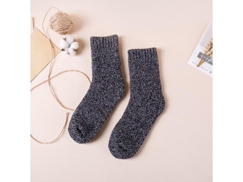 Winter Men's Merino Wool Socks Super Thick Warm High Quality Harajuku Retro Carousel 1