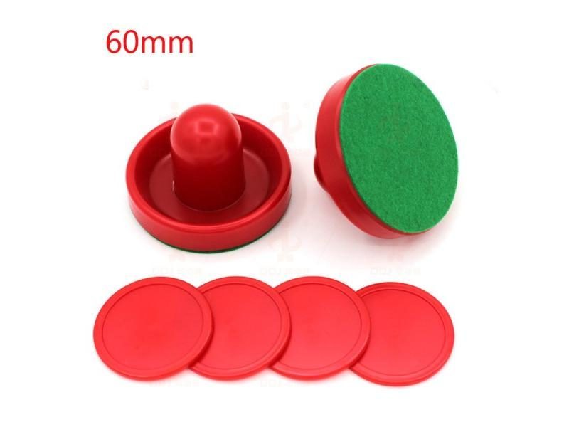1 Set ABS Air Hockey Disc Accessories Batting Tool With Pucks Pusher Mallet Carousel 1