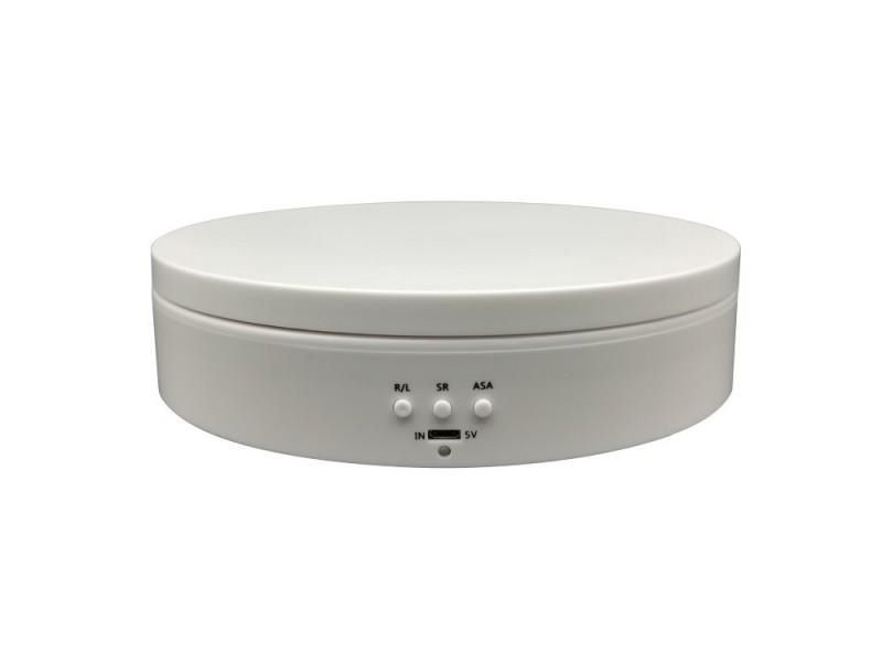 360 Degree Electric Rotating Turntable Display Max Load 5kg 20cm Mirror Jewelry Carousel 1