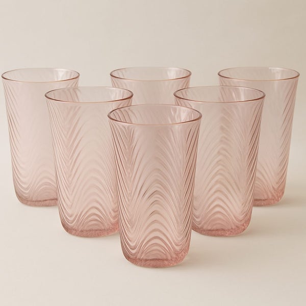Glass Vase for home staging or florist - Pink Swirl High Qualifty – 20 cm Tall62864736237826119