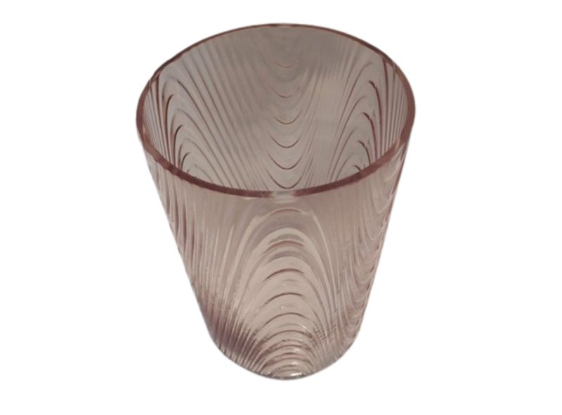 Glass Vase for home staging or florist - Pink Swirl High Qualifty – 20 cm Tall62864736237826112