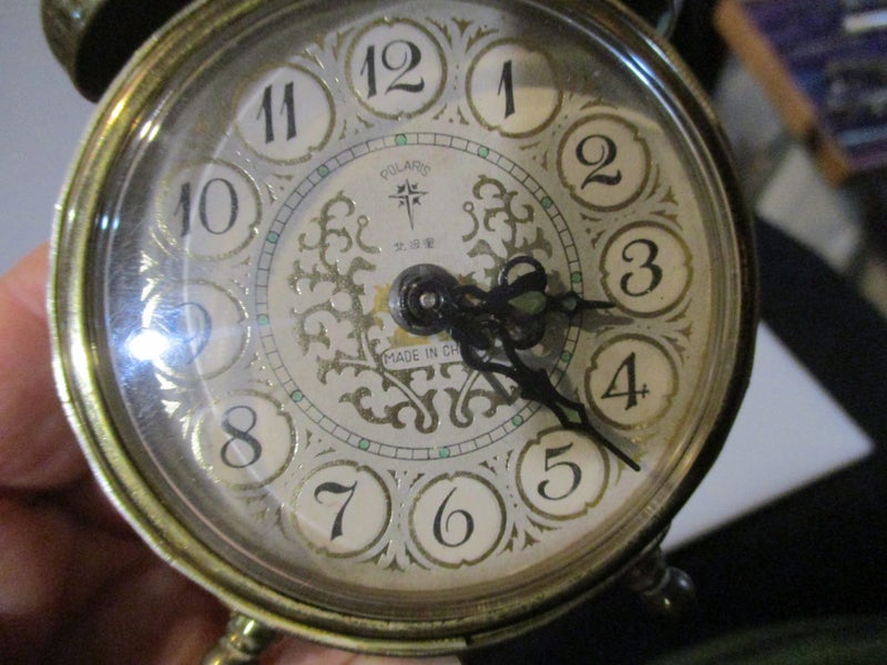 Vintage wind up Polaris alarm clock Carousel 2