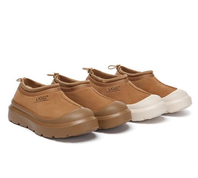 AUSTRALIAN SHEPHERD(R) UGG Slippers Men Sheepskin Wool Drawstring Large Size ... Carousel 2